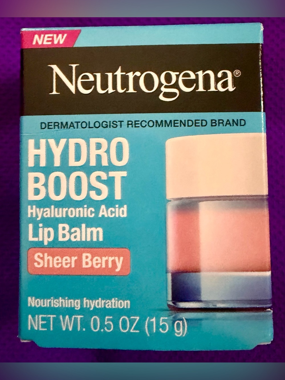 Neutrogena Hydro Boost Hyaluronic Acid Lip Balm - Sheer Berry Pink